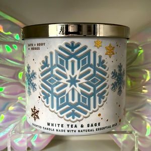 Bath And Body Works 3wickcandle White Tea & Sage